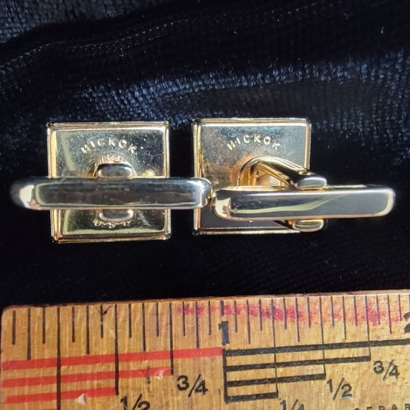 Vintage Hickok Crown Cufflinks - Picture 2 of 5